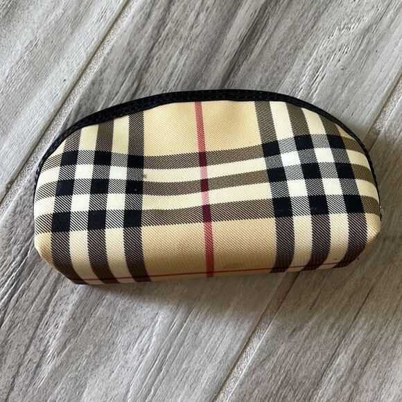 Burberry London Nova Check Plaid Cosmetic Bag Small - Picture 3 of 9